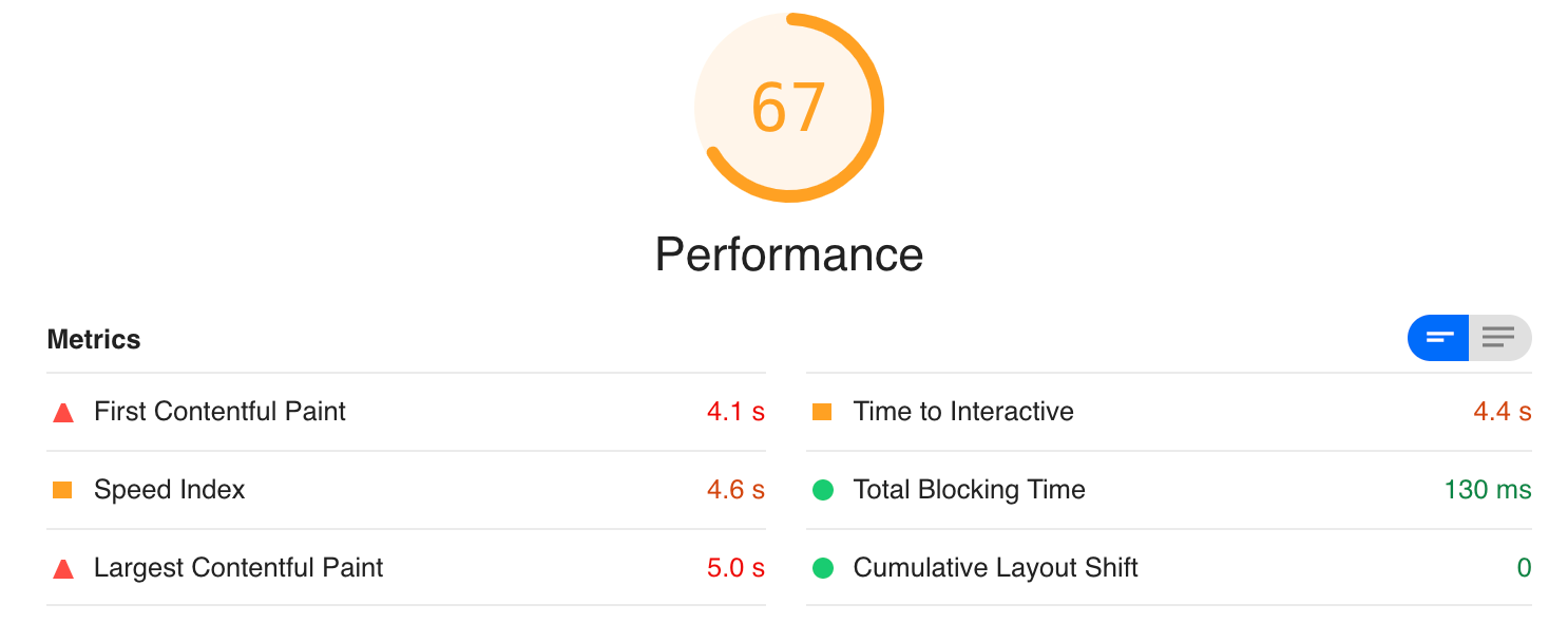 Optimizing Core Web Vitals on a Next.js app